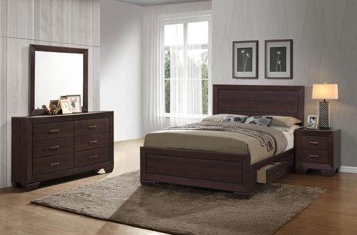 Kauffman 4-piece Queen Bedroom Set Dark Cocoa - 204390Q-S4