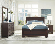 Kauffman 4-piece Queen Bedroom Set Dark Cocoa - 204391Q-S4