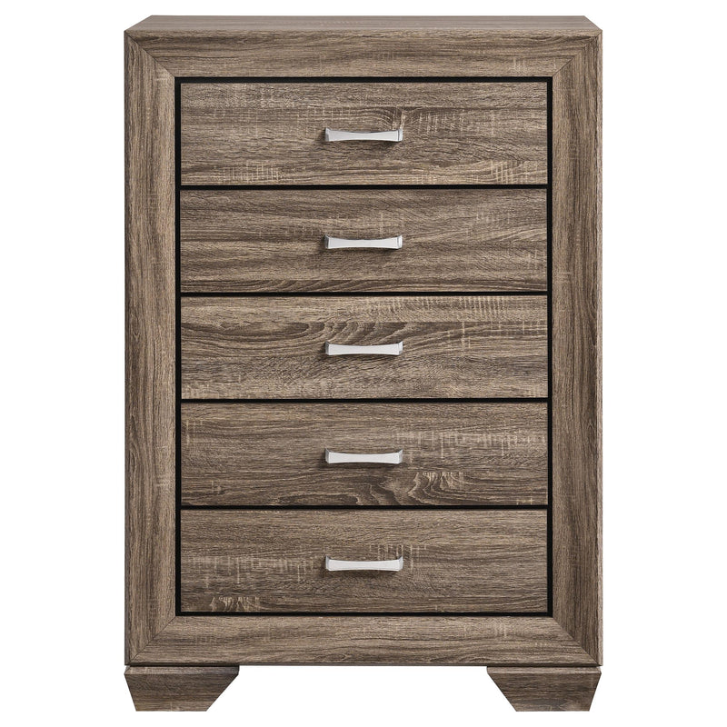 Kauffman 5-piece California King Bedroom Set Washed Taupe - 204191KW-S5
