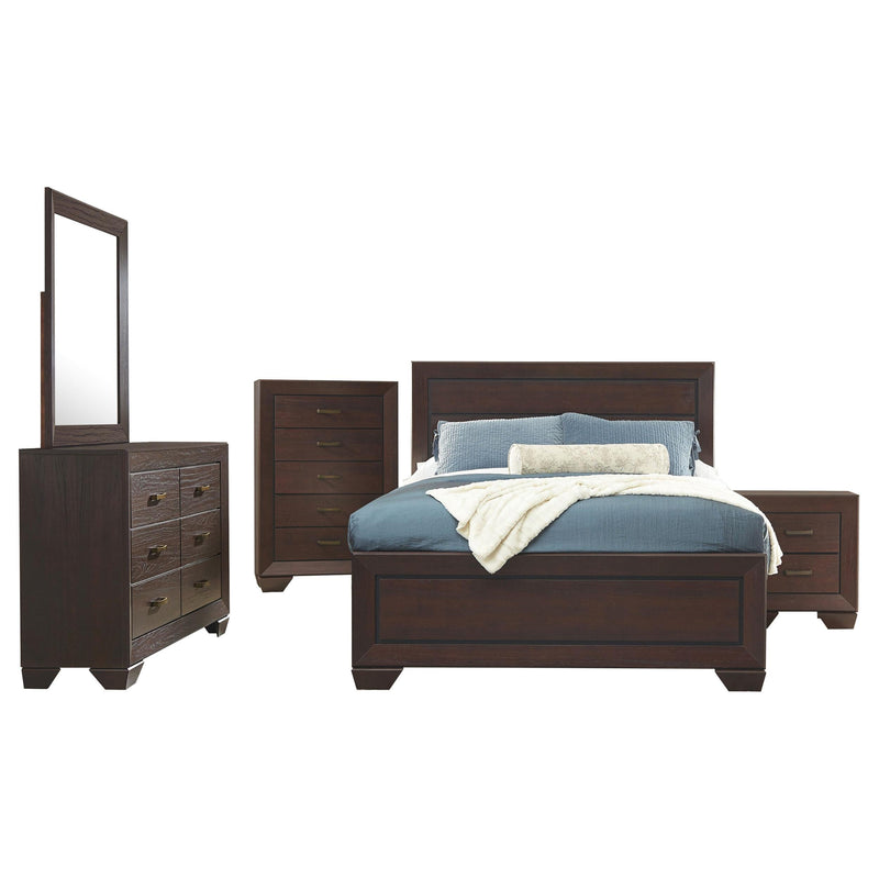Kauffman 5-piece Queen Bedroom Set Dark Cocoa - 204391Q-S5