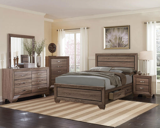 Kauffman 5-piece Queen Bedroom Set Washed Taupe - 204190Q-S5