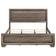 Kauffman Wood Eastern King Panel Bed Washed Taupe - 204191KE