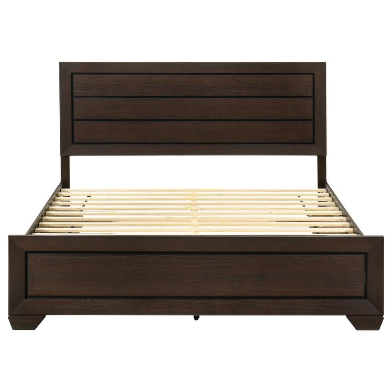 Kauffman Wood Eastern King Storage Panel Bed Dark Cocoa - 204390KE