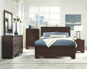Kauffman Wood Queen Panel Bed Dark Cocoa - 204391Q