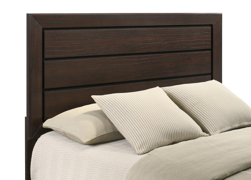 Kauffman Wood Queen Storage Panel Bed Dark Cocoa - 204390Q