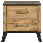 Kaywood 2-drawer Nightstand Bedside Table Natural Pine - 225002