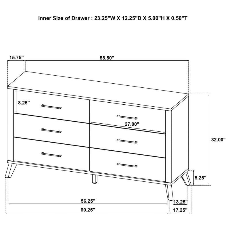 Kaywood 5-piece Twin Bedroom Set Natural Pine - 225001T-S5