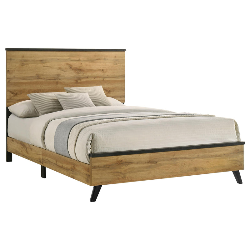 Kaywood 52-inch Eastern King Panel Bed Natural Pine - 225001KE