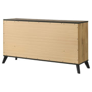 Kaywood 6-drawer Dresser Cabinet Natural Pine - 225003