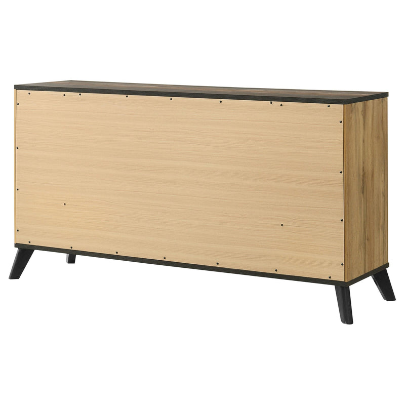 Kaywood 6-drawer Dresser Cabinet Natural Pine - 225003