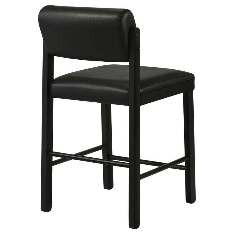 Kehoe Upholstered Counter Height Chair Black (Set of 2) - 193929BLK