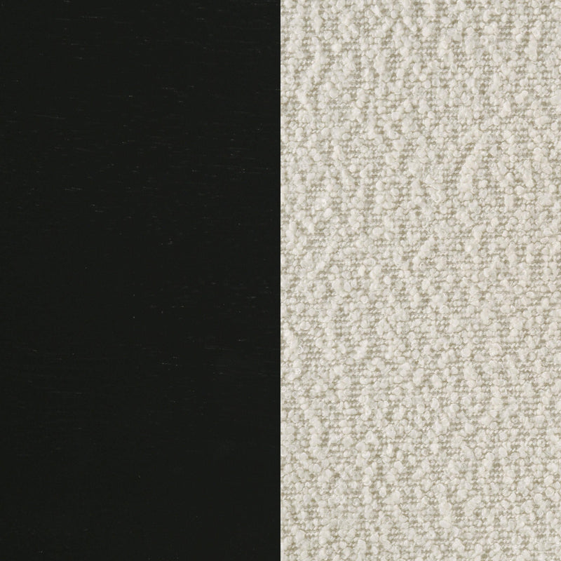 Kehoe Upholstered Counter Height Chair Cream and Black (Set of 2) - 193939BLK