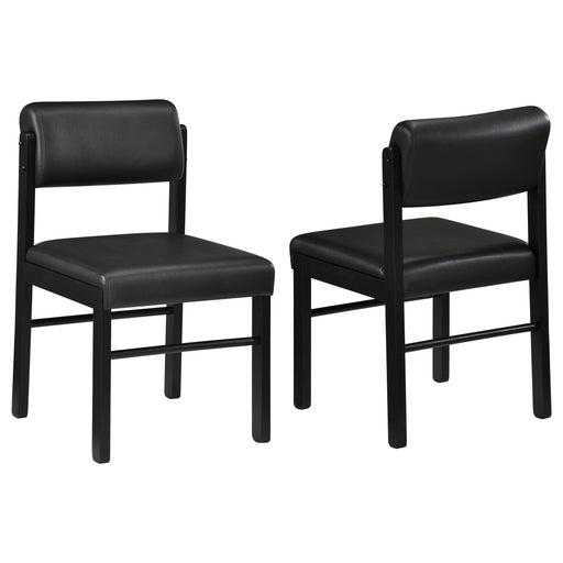 Kehoe Upholstered Dining Side Chair Black (Set of 2) - 193922BLK