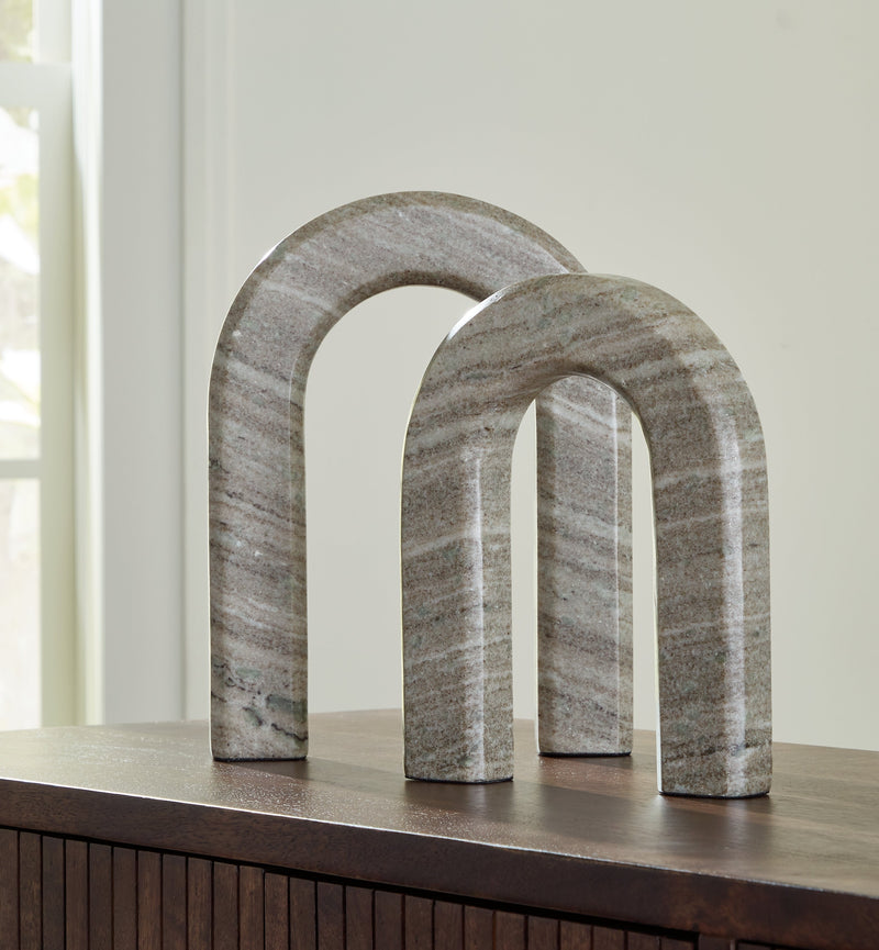 Keithton Taupe Sculpture Set (Set of 2) - A2000618