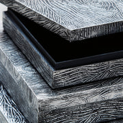 Keldy Antique Pewter Finish Box (Set of 3) - A2000491