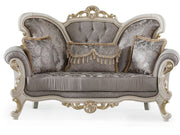 Kelebek Traditional Loveseat Vizon in Vizon - 101-KEL-S179K1-2