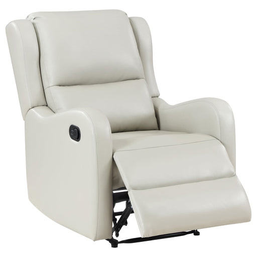 Kelsey Upholstered English Arm Recliner Chair Ivory - 609373