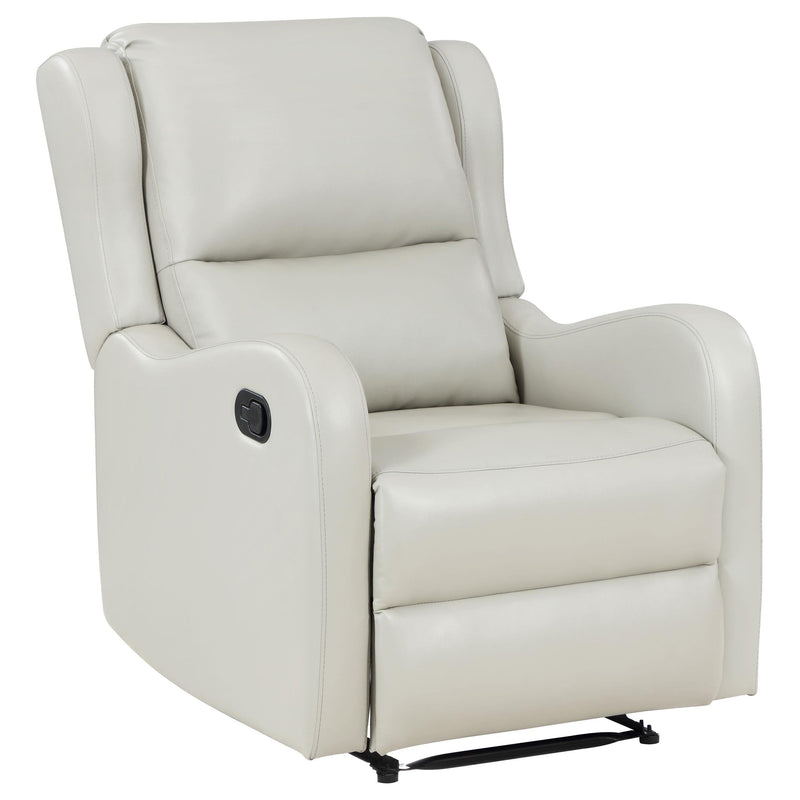 Kelsey Upholstered English Arm Recliner Chair Ivory - 609373