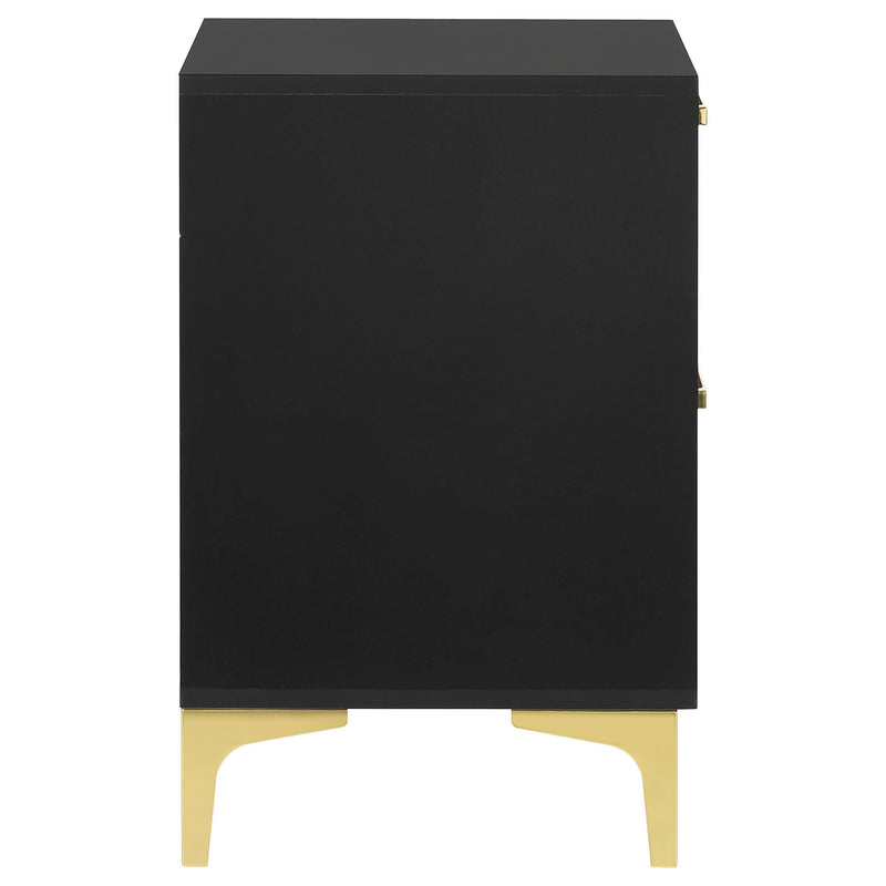 Kendall 2-drawer Nightstand Black - 224452