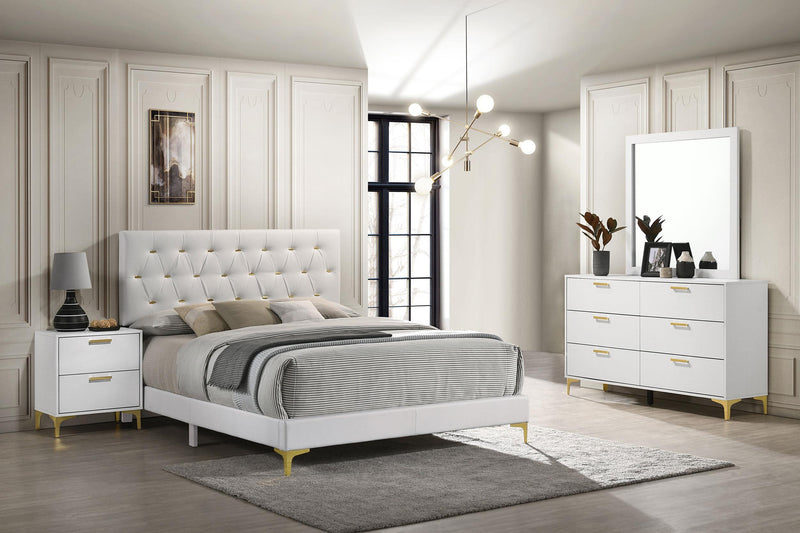 Kendall 4-piece California King Bedroom Set White - 224401KW-S4