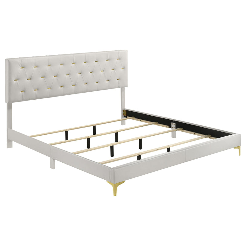 Kendall 4-piece Eastern King Bedroom Set White - 224401KE-S4