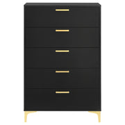 Kendall 5-drawer Bedroom Chest Black - 224455