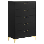 Kendall 5-piece Eastern King Bedroom Set Black - 224451KE-S5