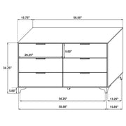 Kendall 5-piece Eastern King Bedroom Set Black - 224451KE-S5