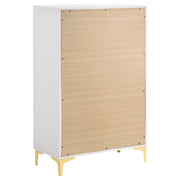 Kendall 5-piece Eastern King Bedroom Set White - 224401KE-S5