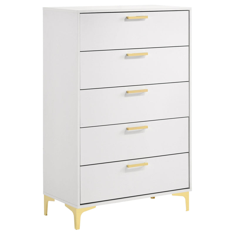 Kendall 5-piece Queen Bedroom Set White - 224401Q-S5