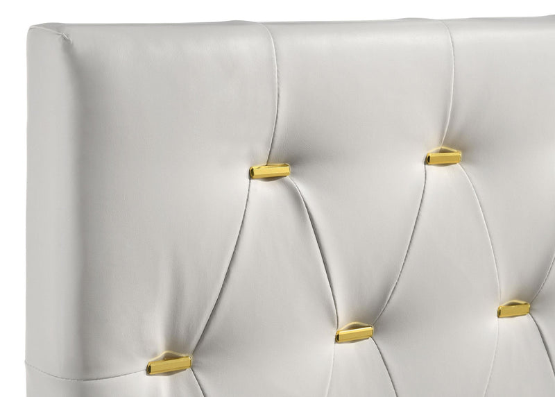 Kendall Upholstered California King Panel Bed White - 224401KW