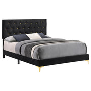 Kendall Upholstered Queen Panel Bed Black - 224451Q