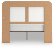 Kendanport White/Brown Queen Upholstered Bed - PCB1108B7