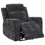 Kennett 3-piece Chenille Power Reclining Sofa Set Dark Grey - 610154P-S3