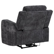 Kennett 3-piece Chenille Power Reclining Sofa Set Dark Grey - 610154P-S3