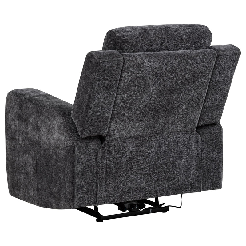 Kennett 3-piece Chenille Power Reclining Sofa Set Dark Grey - 610154P-S3
