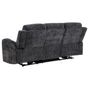 Kennett Chenille Upholstered Power Reclining Sofa Dark Grey - 610154P