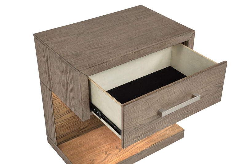 Kenora 1-drawer Nightstand Bedside Table Barley Brown - 224852