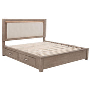 Kenora 4-piece California King Bedroom Set Barley Brown - 224850KW-S4