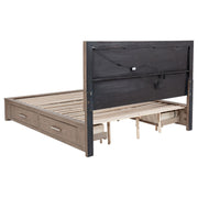 Kenora 4-piece California King Bedroom Set Barley Brown - 224850KW-S4