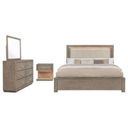 Kenora 4-piece Eastern King Bedroom Set Barley Brown - 224850KE-S4