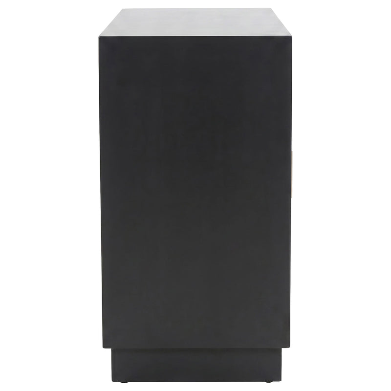 Kerrick 2-door Bone Inlay Accent Cabinet Beige and Black - 950451