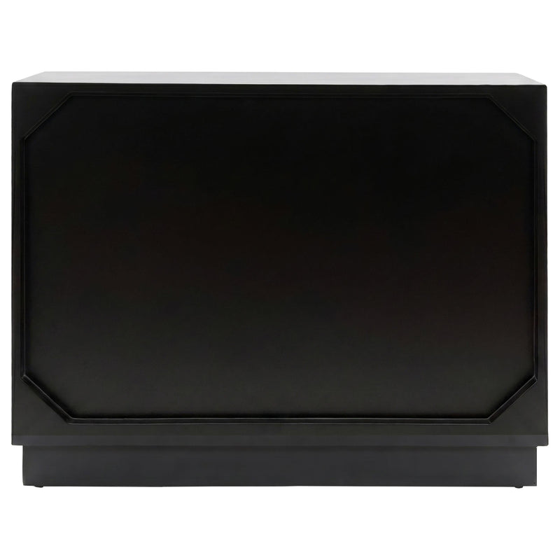 Kerrick 2-door Bone Inlay Accent Cabinet Beige and Black - 950451