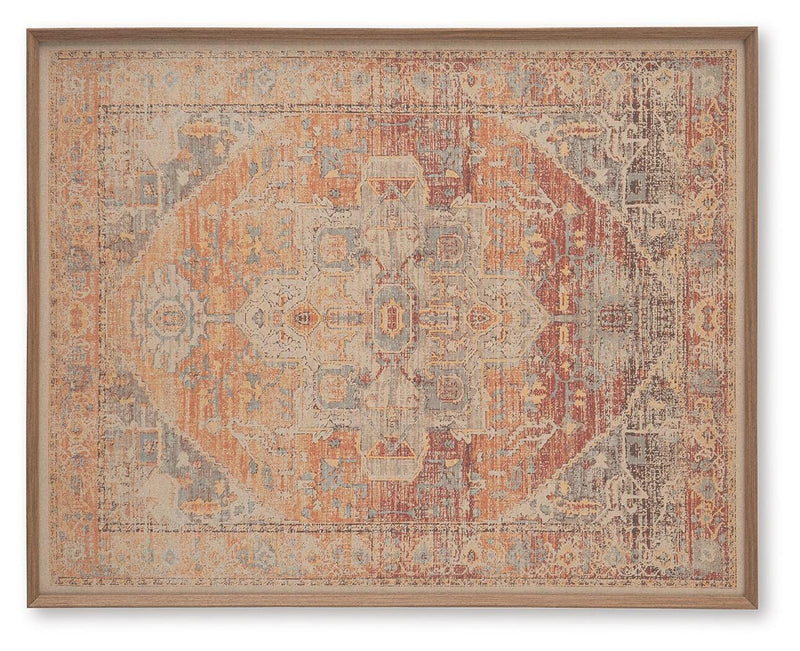 Kerrickson Red/Orange/Blue Wall Art - A8000547