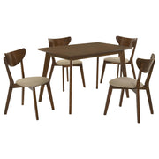 Kersey 5-piece Rectangular Dining Table Set Chestnut - 103061-S5