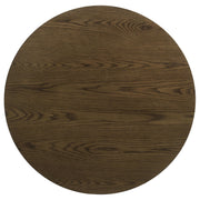Kessler Round Sculptural Wood Coffee Table Brown - 735998