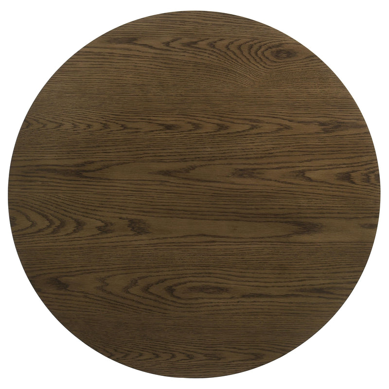 Kessler Round Sculptural Wood Coffee Table Brown - 735998