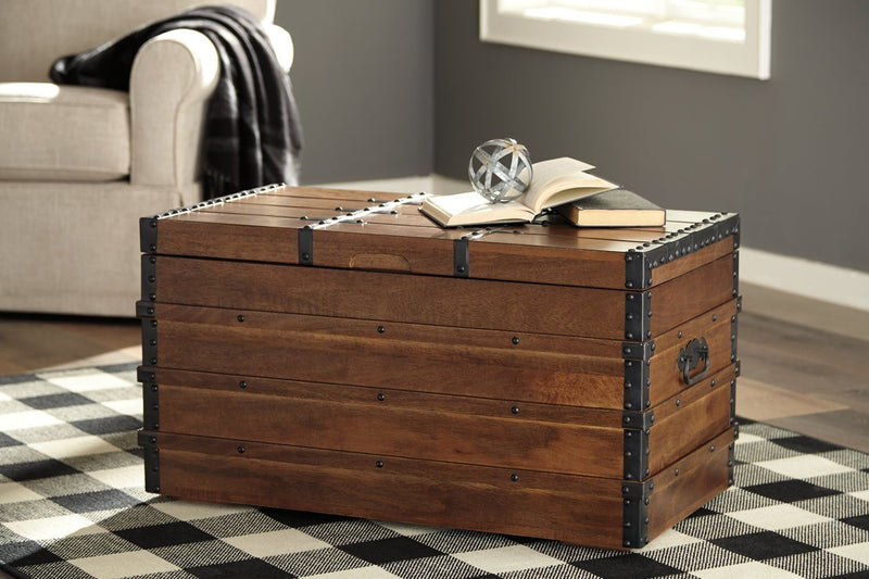 Kettleby Brown Storage Trunk - DMV FurnitureTrunk