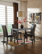 Kimonte Dark Brown Dining Room Set - DMV FurnitureDining Room Set