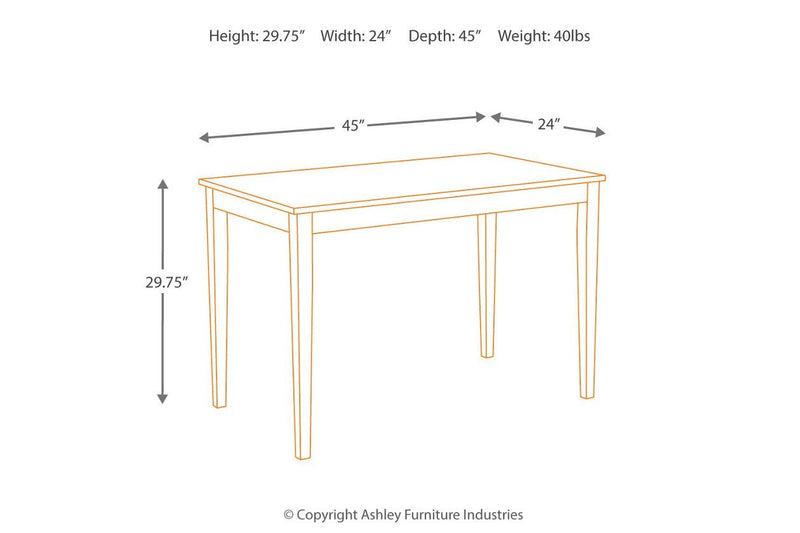 Kimonte Dark Brown Dining Table - DMV FurnitureDining Table